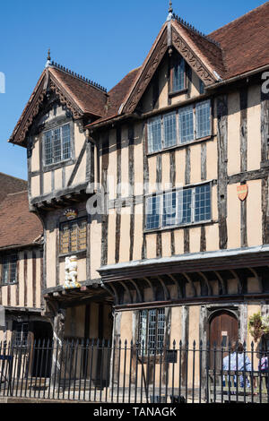 16. Jahrhundert Lord Leycester Hospital, High Street, Warwick, Warwickshire, England, Vereinigtes Königreich Stockfoto