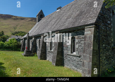 Kirche der Heiligen Dreifaltigkeit Grange-in-Borrowdale Cumbria Stockfoto