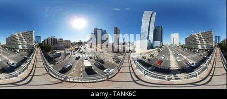 420 x 180 Grad - Panorama: Skyline, Tel Aviv, Israel (nur fuer redaktionelle Verwendung. Keine Werbung. Referenzdatenbank: http://www.360-berlin.de. © J Stockfoto