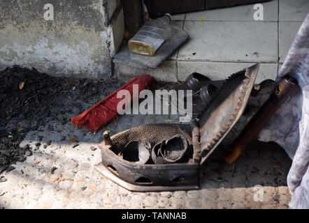 Dhobi Kana Wäscheservice, Cochin, Kerala, Indien Stockfoto