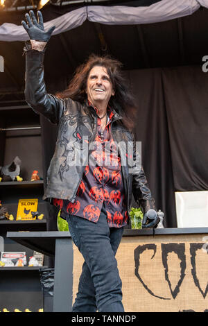 Mai 26, 2019 - Napa, Kalifornien, USA - ALICE COOPER während des BottleRock Music Festival in Napa, Kalifornien (Bild: © Daniel DeSlover/ZUMA Draht) Stockfoto