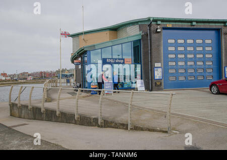 RNLI Lifeboat Station in Lytham St Annes, in der Nähe von Blackpool. Stockfoto