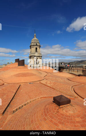 Geführte Tour auf der Dachterrasse oder Kuppeln der Kathedrale der Heiligen Inkarnation von Malaga, in der Innenstadt, in Spanien, Europa Stockfoto