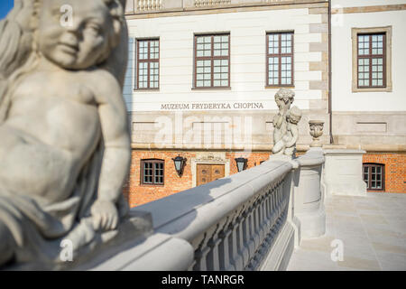 Die Fryderyk Chopin Museum befindet sich in der Ostrogski Palast in Warschau, Polen 2018 untergebracht. Stockfoto