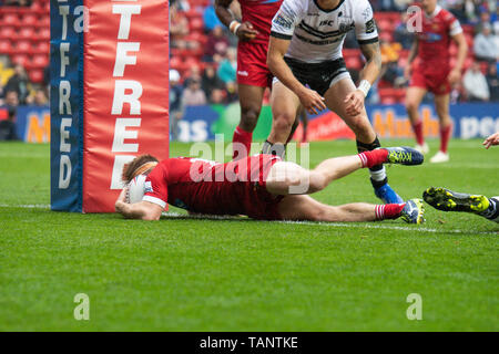 25. Mai 2019, Anfield Stadion, Liverpool, England; Dacia magische Wochenende, Betfred Super League Runde 16, Hull FC vs Huddersfield Riesen; Credit: Craig Thomas/News Bilder Stockfoto