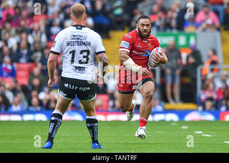 25. Mai 2019, Anfield Stadion, Liverpool, England; Dacia magische Wochenende, Betfred Super League Runde 16, Hull FC vs Huddersfield Riesen; Credit: Craig Thomas/News Bilder Stockfoto