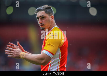 25. Mai 2019, Anfield Stadion, Liverpool, England; Dacia magische Wochenende, Betfred Super League Runde 16, Wakefield Trinity vs Katalanen Drachen; Tony Gigot vom Katalanischen Drachen Credit: Craig Milner/News Bilder Stockfoto