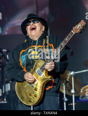 Mai 26, 2019 - Napa, Kalifornien, USA - Carlos Santana während des BottleRock Music Festival in Napa, Kalifornien (Bild: © Daniel DeSlover/ZUMA Draht) Stockfoto