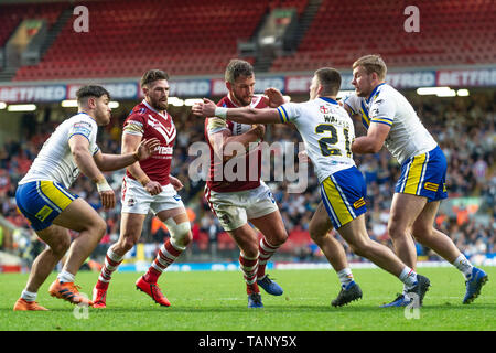 25. Mai 2019, Anfield Stadion, Liverpool, England; Dacia magische Wochenende, Betfred Super League Runde 16, Wigan Warriors vs Warrington Wölfe; Sean O'Loughlin von Wigan Warriors Quelle: Richard Long/News Bilder Stockfoto