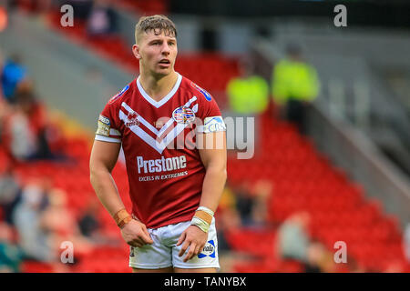 25. Mai 2019, Anfield Stadion, Liverpool, England; Dacia magische Wochenende, Betfred Super League Runde 16, Wigan Warriors vs Warrington Wölfe; George Williams von Wigan Warriors Quelle: Craig Milner/News Bilder Stockfoto