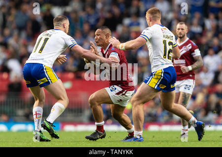 25. Mai 2019, Anfield Stadion, Liverpool, England; Dacia magische Wochenende, Betfred Super League Runde 16, Wigan Warriors vs Warrington Wölfe; Willie Isa von Wigan Warriors Quelle: Richard Long/News Bilder Stockfoto