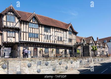 16. Jahrhundert Lord Leycester Hospital, High Street, Warwick, Warwickshire, England, Vereinigtes Königreich Stockfoto