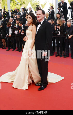 Mai 25, 2019 - Cannes, Frankreich - Cannes, Frankreich - 25. Mai: Quentin Tarantino und Daniella Tarantino nehmen an der Abschlusszeremonie Screening von ' ' Specials '' während des 72. jährlichen Filmfestspiele von Cannes am 25. Mai 2019 in Cannes, Frankreich (Credit Bild: © Friedrich InjimbertZUMA Draht) Stockfoto