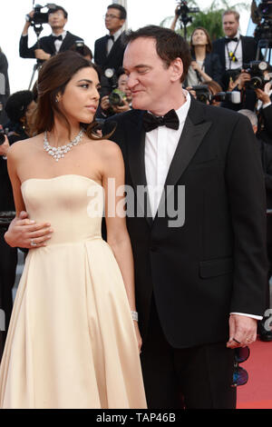 Mai 25, 2019 - Cannes, Frankreich - Cannes, Frankreich - 25. Mai: Quentin Tarantino und Daniella Tarantino nehmen an der Abschlusszeremonie Screening von ' ' Specials '' während des 72. jährlichen Filmfestspiele von Cannes am 25. Mai 2019 in Cannes, Frankreich (Credit Bild: © Friedrich InjimbertZUMA Draht) Stockfoto