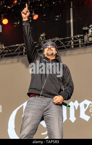 Mai 25, 2019 - Napa, Kalifornien, USA - LOUIS'' B-Real'' FREESE von Cypress Hill während des BottleRock Music Festival in Napa, Kalifornien (Bild: © Daniel DeSlover/ZUMA Draht) Stockfoto