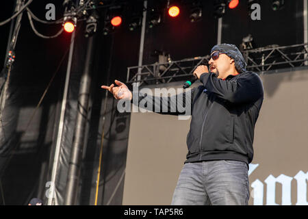 Mai 25, 2019 - Napa, Kalifornien, USA - LOUIS'' B-Real'' FREESE von Cypress Hill während des BottleRock Music Festival in Napa, Kalifornien (Bild: © Daniel DeSlover/ZUMA Draht) Stockfoto