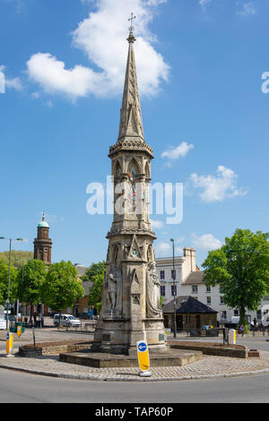 Banbury Cross, Pferdemesse, Banbury, Oxfordshire, England, Vereinigtes Königreich Stockfoto