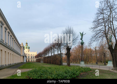 Berlin, Deutschland. Februar 19, 2019. Schloss Charlottenburg ist das größte Schloss in Berlin. Stockfoto