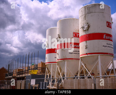 Neue Wohnsiedlungen um Peterborough Stockfoto