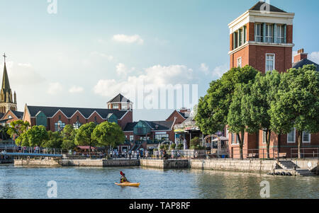 Schöne Landschaft von Thames Town in Shanghai. Stockfoto