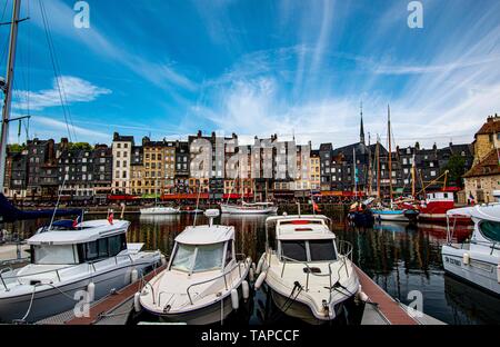 Honfleur Becken Stockfoto