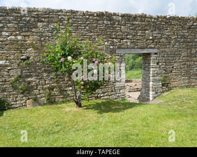 Farleigh Hungerford Castle, Somerset, auf einem Urlaub im Mai Bank Stockfoto