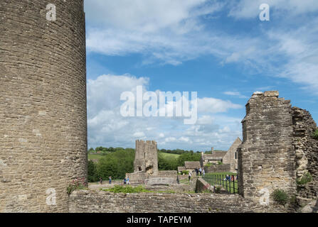 Farleigh Hungerford Castle, Somerset, auf einem Urlaub im Mai Bank Stockfoto