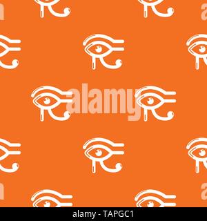 Auge horus Muster Vector Orange Stock Vektor