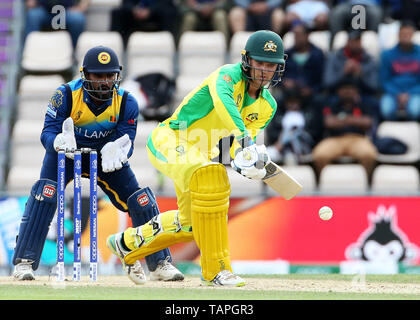 Australiens Alex Carey in schlagende Aktion während der ICC Cricket World Cup Warm up Match am Hampshire Schüssel, Southampton. Stockfoto