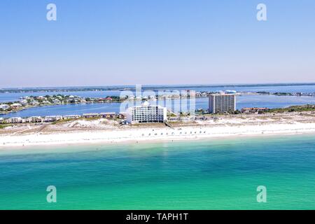 Luftaufnahme von Pensacola Beach, Florida, USA Stockfoto