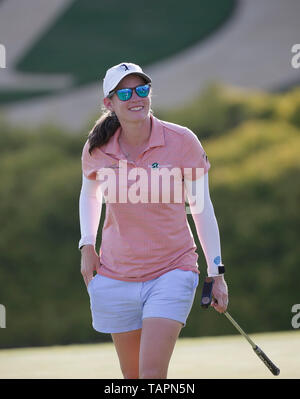 Williamsburg Virginia, USA. 26 Mai, 2019. Katherine Perry beendet die Endrunde der Reine Seide Meisterschaft auf der Kingsmill Resort River Kurs in Williamsburg Virginia. Justin Cooper/CSM/Alamy leben Nachrichten Stockfoto