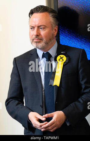 Edinburgh, Schottland, Großbritannien. 27. Mai, 2019. Die sechs neuen schottischen Abgeordneten des Europäischen Parlaments werden an die Stadt Kammern in Edinburgh, der Abgebildeten SNP Alyn Smith Credit: Iain Masterton/Alamy Leben Nachrichten erklärt Stockfoto