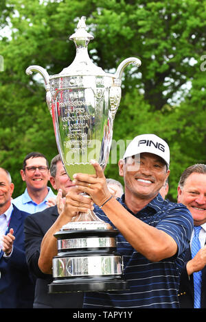 Rochester, NY, USA. 26 Mai, 2019. Ken Tanigawa von Phoenix, AZ, gewinnt das 2019 KitchenAid Senior PGA Meisterschaft am Oak Hill East Golfkurs an Oak Hill Country Club in Rochester, NY. Foto von Alan Schwartz/Cal Sport Media/Alamy leben Nachrichten Stockfoto