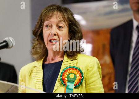 Haverfordwest, Großbritannien. 26 Mai, 2019. Jill Evans der Plaid Cymru Credit: ATHENA PICTURE AGENCY LTD/Alamy leben Nachrichten Stockfoto