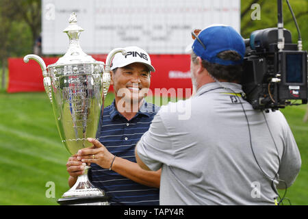 Rochester, NY, USA. 26 Mai, 2019. Ken Tanigawa von Phoenix, AZ, gewinnt das 2019 KitchenAid Senior PGA Meisterschaft am Oak Hill East Golfkurs an Oak Hill Country Club in Rochester, NY. Foto von Alan Schwartz/Cal Sport Media/Alamy leben Nachrichten Stockfoto