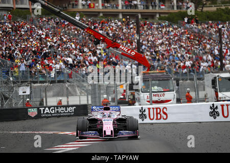 Monte Carlo, Monaco. 26 Mai, 2019. Motorsport: FIA Formel Eins-Weltmeisterschaft 2019, Grand Prix von Monaco, #11 Sergio Perez (MEX, Racing Point F1 Team), 26.05.2019 | Verwendung der weltweiten Kredit: dpa/Alamy leben Nachrichten Stockfoto