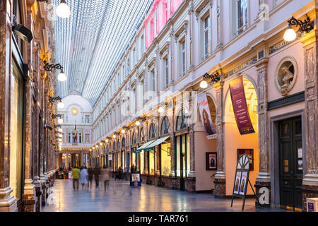 Brüssel Galeries Royales Saint-Hubert Royal Galerie von St. Hubert St. Hubert Galerie Brüssel, Belgien Eu Europa Stockfoto