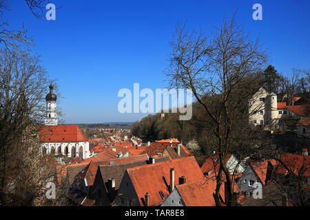 Mariä Himmelfahrt, Wahrzeichen von Landsberg am Lech Stockfoto