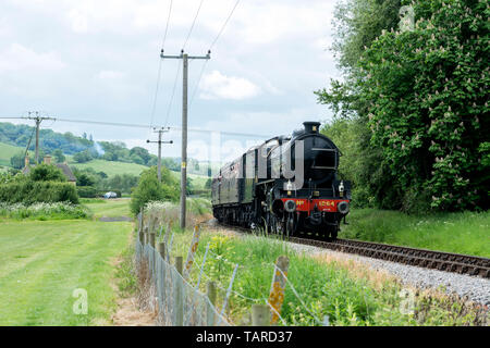 LNER B1-Klasse Nr. 1264 auf der Gloucestershire Warwickshire Railway, Gloucestershire, VEREINIGTES KÖNIGREICH Stockfoto