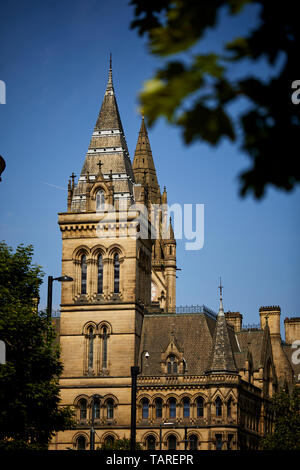 Rathaus von Manchester Dach Detail auf der Rückseite der Gebäude Stockfoto