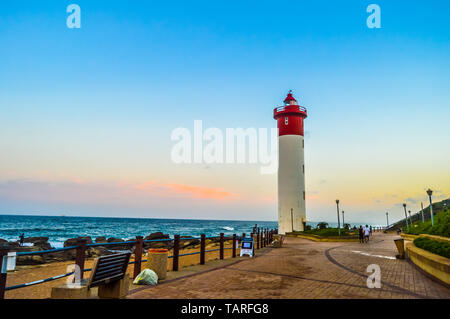 Umhlanga Leuchtturm eine Der worl 'iconic Leuchttürme in Durban North KZN Südafrika Stockfoto