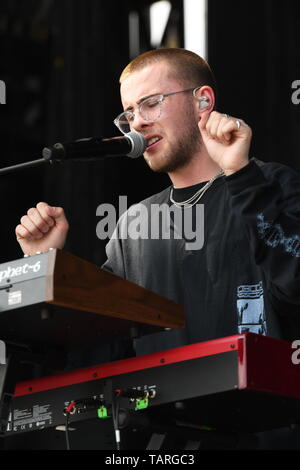 Easy Life Band ist auf der Bühne während einer "live"-Konzert aussehen. Stockfoto