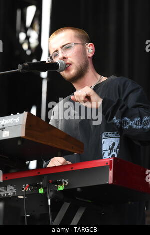 Easy Life Band ist auf der Bühne während einer "live"-Konzert aussehen. Stockfoto