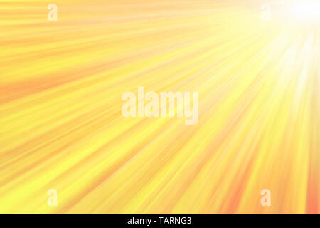 Leuchtende gelbe Sonne strahlen. Abstrakte helle Textur und Hintergrund Stockfoto