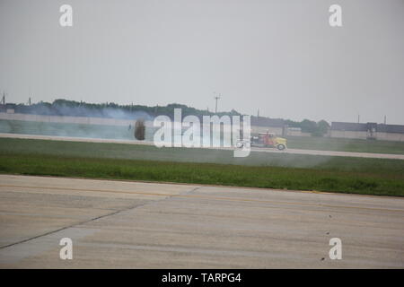 Schockwelle Jet Fahrzeugs angetrieben von Chris Darnell durchführen an den 2019 Joint Base Andrews Air Expo. Stockfoto