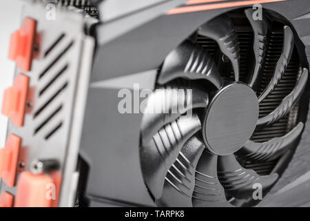 PC-Gaming Grafikkarte GPU Nahaufnahme Stockfoto