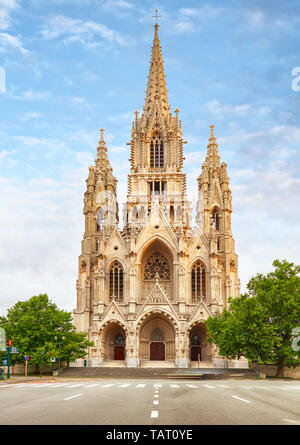 Kathedrale Notre-Dame du Sablon in Brüssel, Belgien Stockfoto