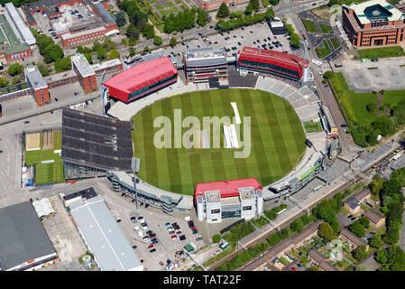 Old Trafford Cricket Ground, Stadt Salford, Manchester, North West England, Großbritannien Stockfoto