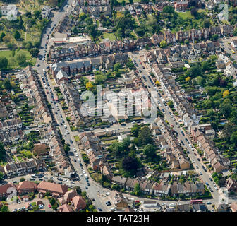 Eine Luftaufnahme von Gravesend, Kent, South East England, Großbritannien Stockfoto