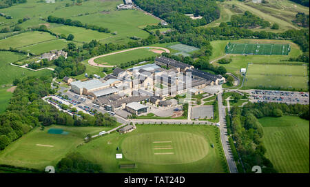 Eine Luftaufnahme der Grammar School in Leeds, West Yorkshire, Nordengland, Großbritannien Stockfoto